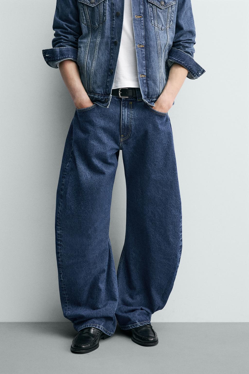 ДЖИНСЫ BARREL FIT С ДЕКОРАТИВНЫМИ ШВАМИ