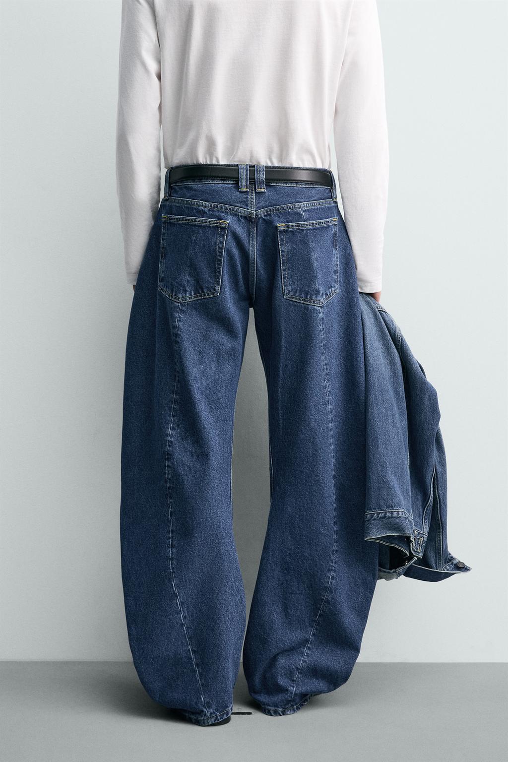 ДЖИНСЫ BARREL FIT С ДЕКОРАТИВНЫМИ ШВАМИ