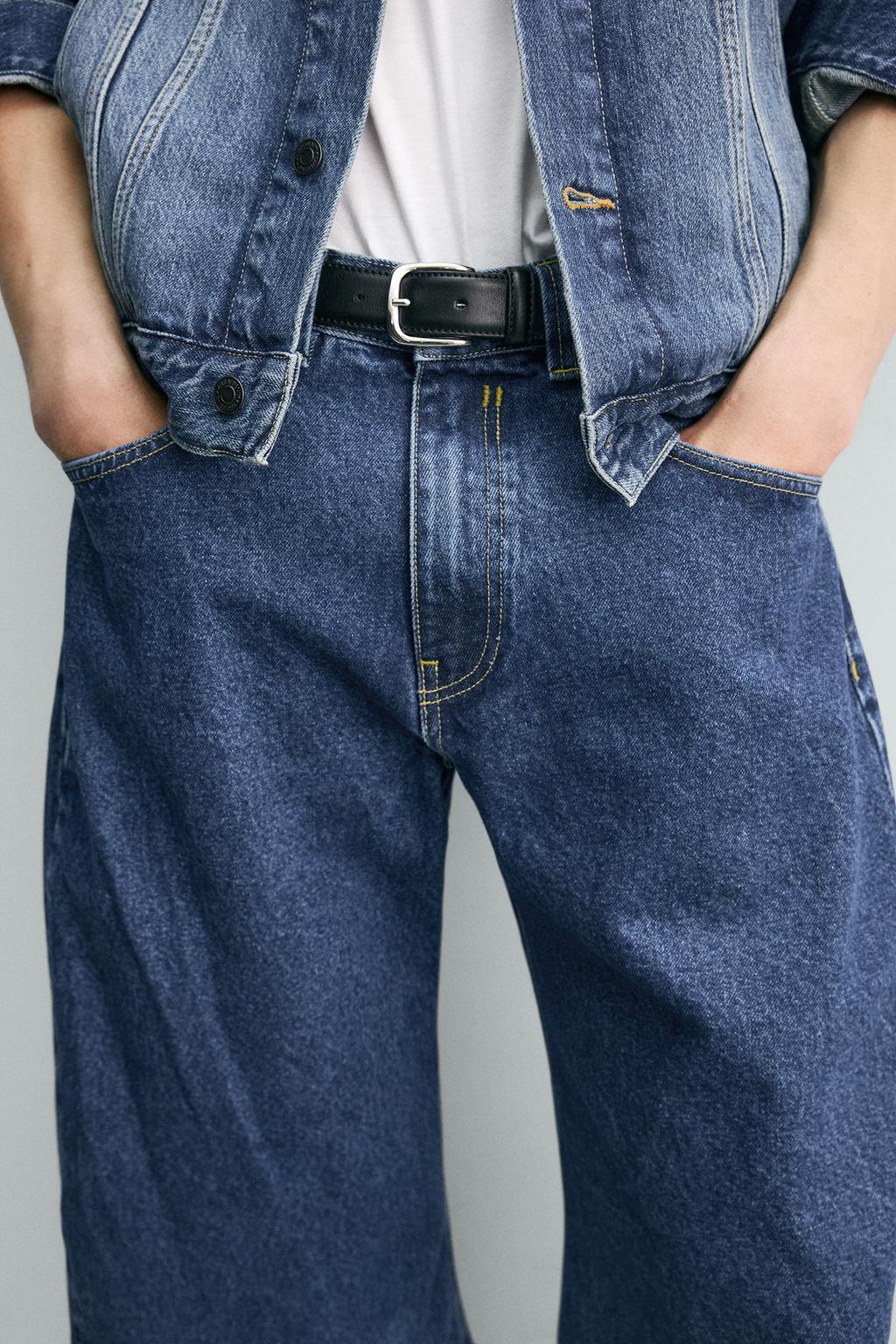 ДЖИНСЫ BARREL FIT С ДЕКОРАТИВНЫМИ ШВАМИ