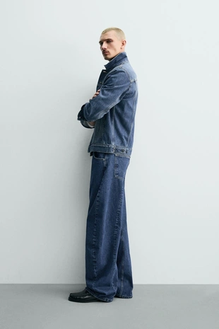 Джинсы Barrel Fit с декоративными швами- Заказать в России