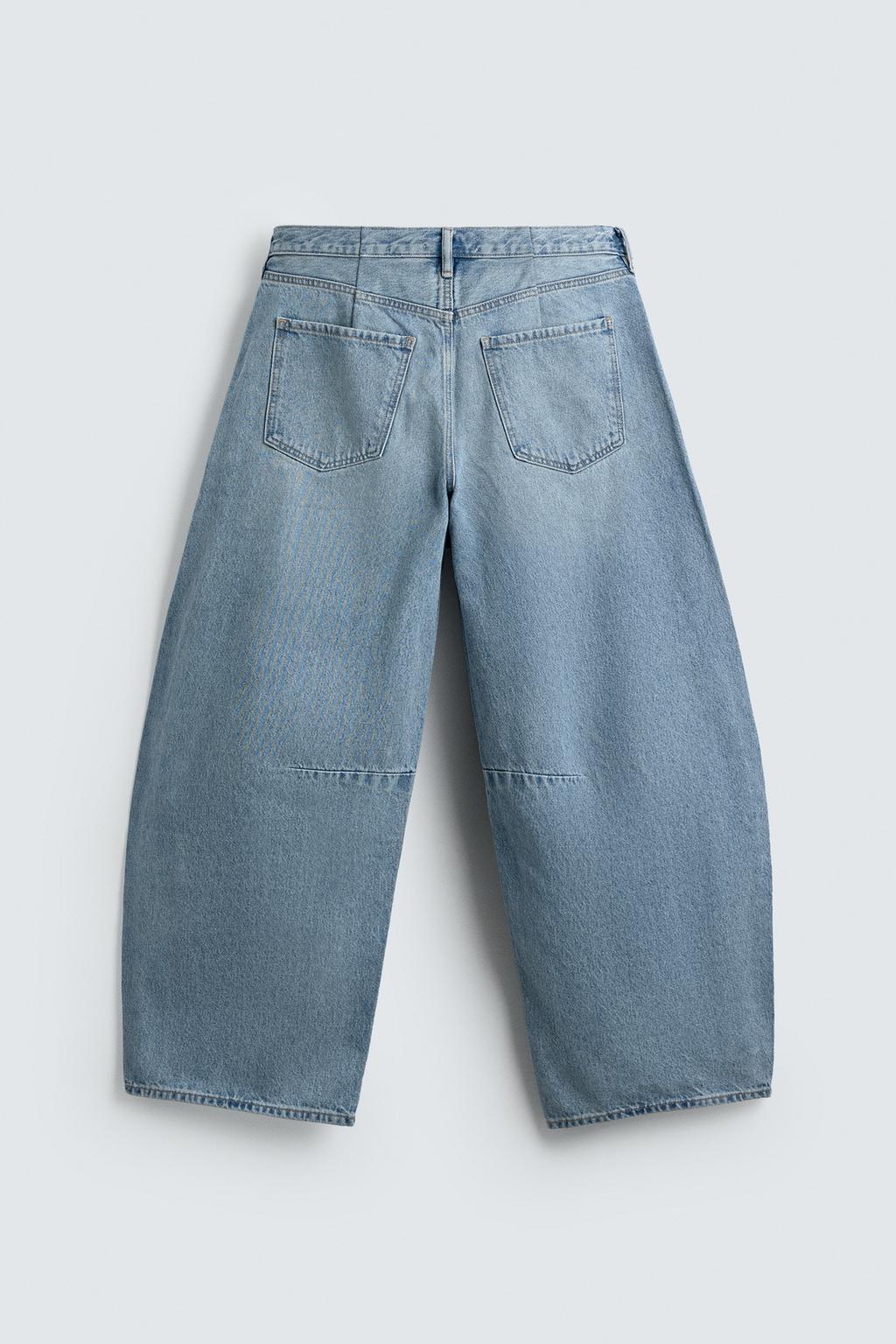 ДЖИНСЫ RELAXED BARREL FIT С ЗАЩИПАМИ