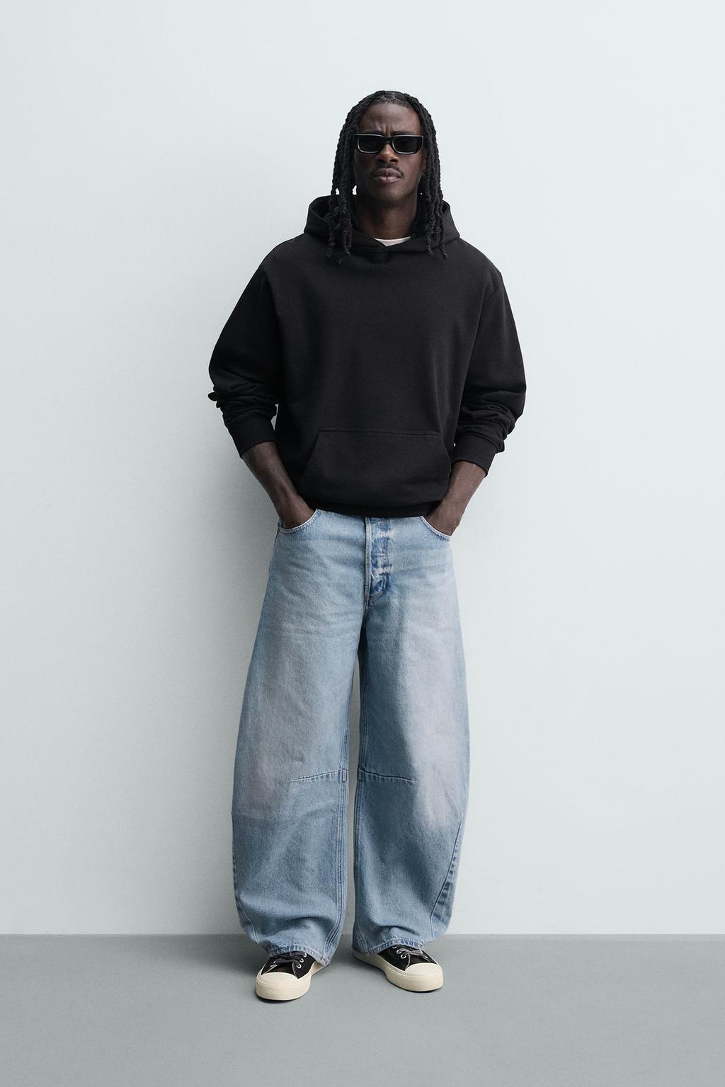 ДЖИНСЫ RELAXED BARREL FIT С ЗАЩИПАМИ