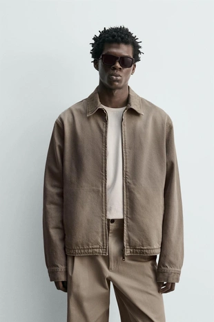 Джинсовая куртка Regular Fit на молнии- Заказать в России