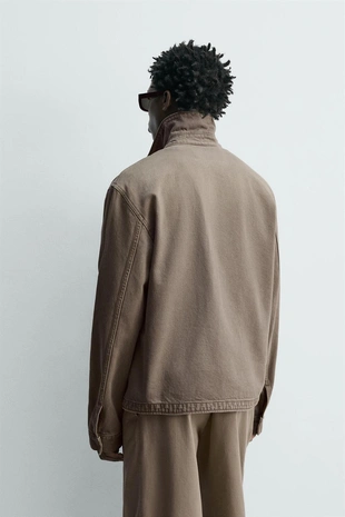 Джинсовая куртка Regular Fit на молнии- Заказать в России