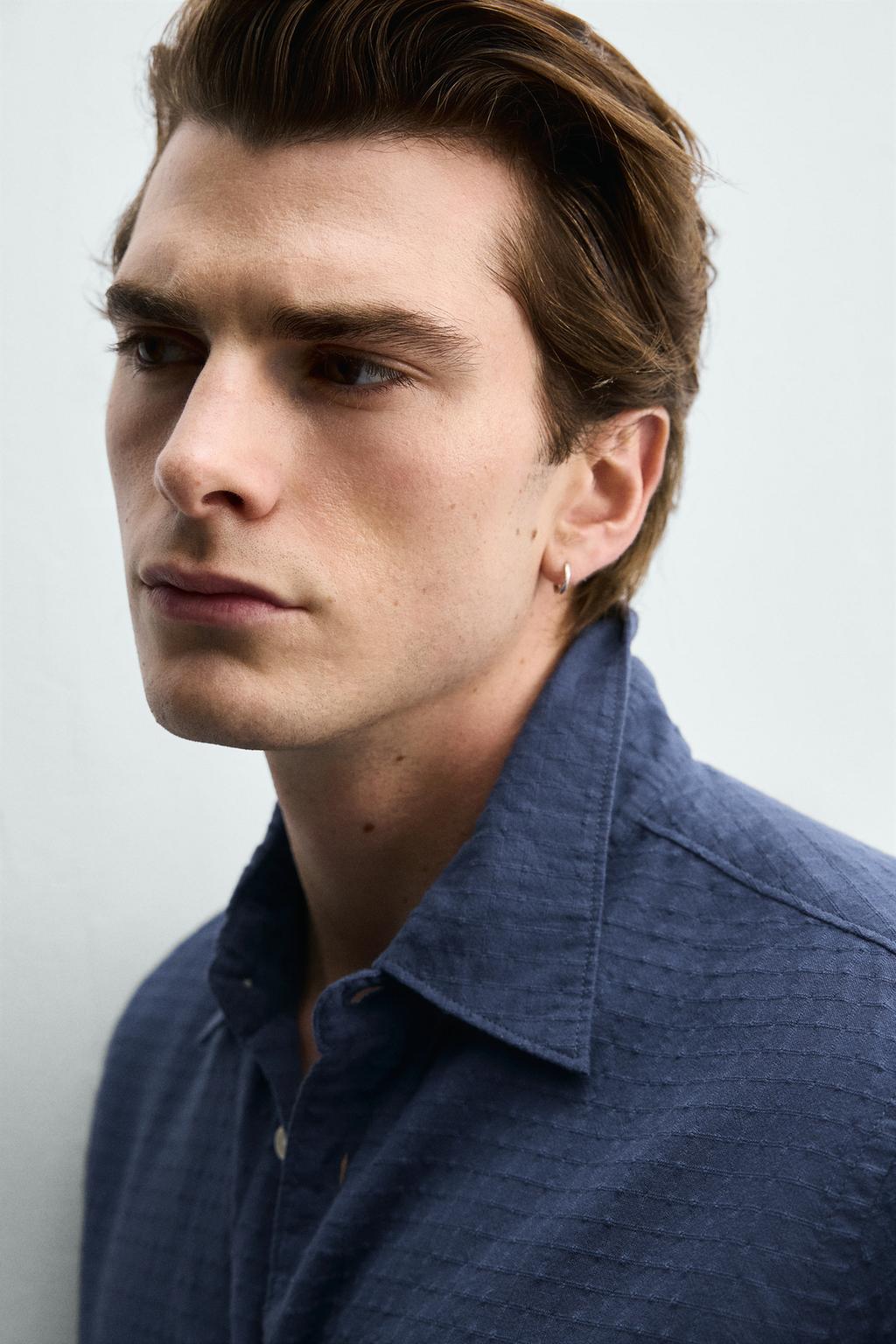 РУБАШКА JACQUARD В КЛЕТКУ