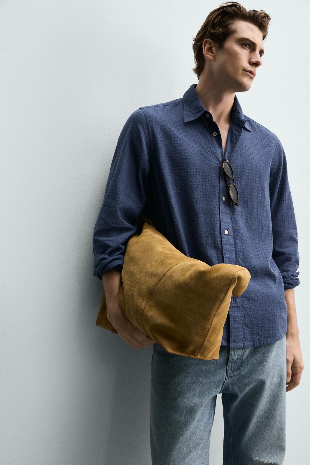 РУБАШКА JACQUARD В КЛЕТКУ