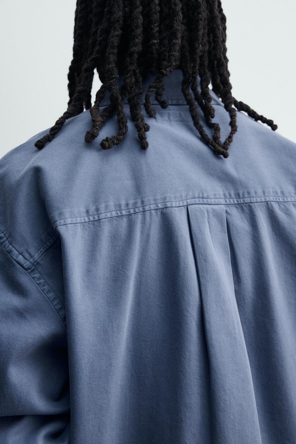 РУБАШКА RELAXED FIT С ЭФФЕКТОМ ПОТЕРТОСТИ