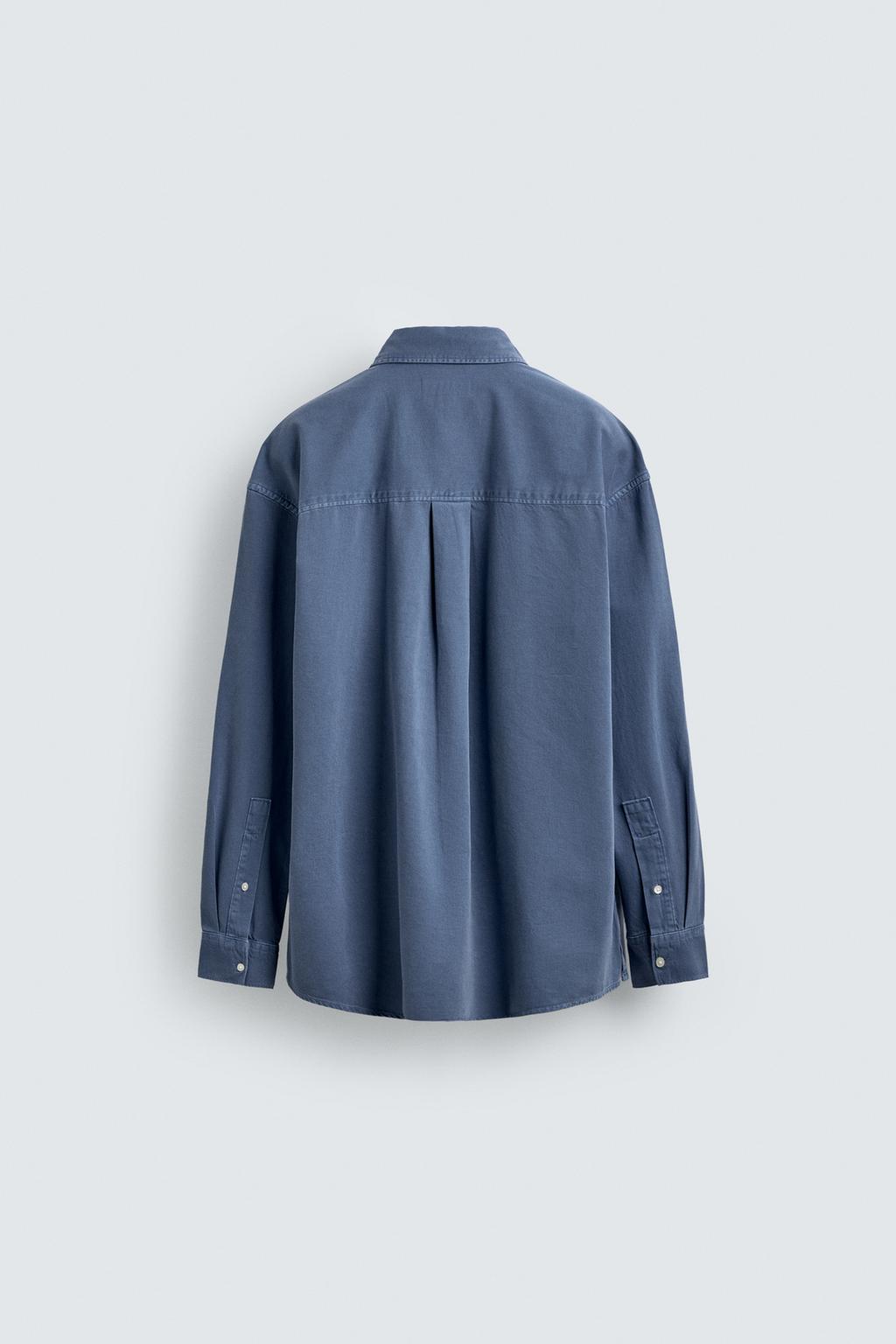 РУБАШКА RELAXED FIT С ЭФФЕКТОМ ПОТЕРТОСТИ