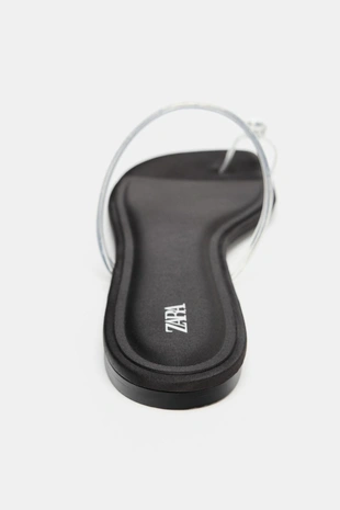 Сандалии из винила на плоской подошве- Заказать в России