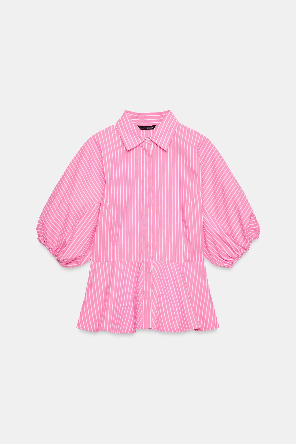 РУБАШКА ИЗ ПОПЛИНА В ПОЛОСКУ