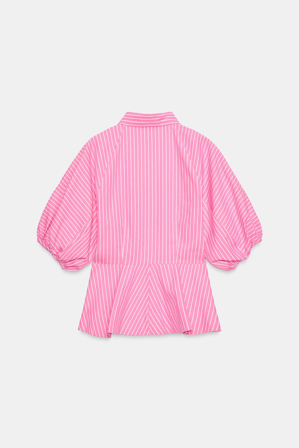 РУБАШКА ИЗ ПОПЛИНА В ПОЛОСКУ