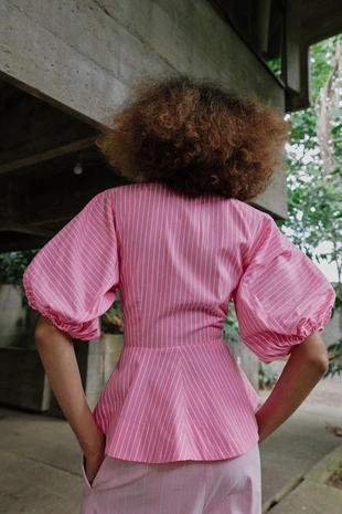 Рубашка из поплина в полоску- Заказать в России