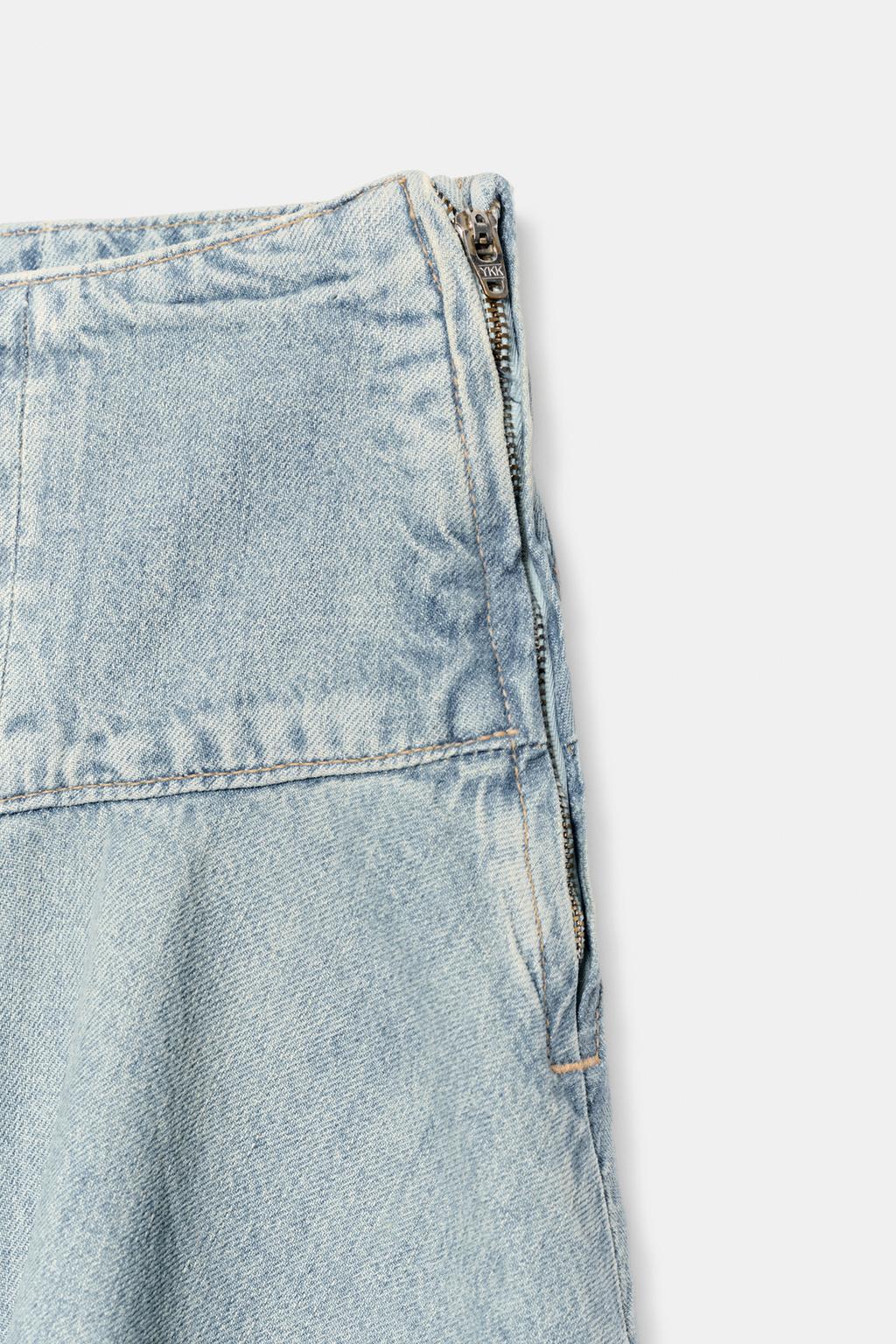 ДЖИНСОВАЯ ЮБКА МИДИ TRF