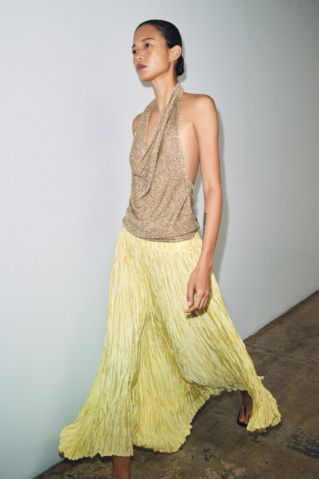 ДЛИННАЯ ПЛИССИРОВАННАЯ ЮБКА — ZW COLLECTION