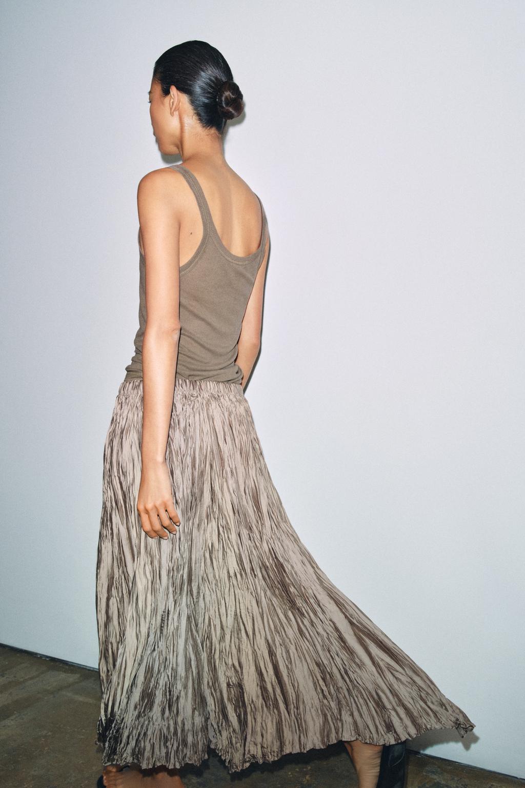 ДЛИННАЯ ПЛИССИРОВАННАЯ ЮБКА — ZW COLLECTION