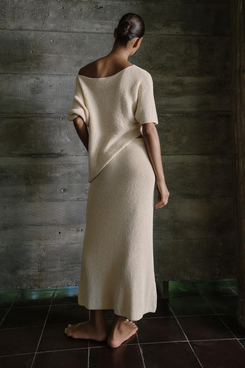 ТРИКОТАЖНАЯ ЮБКА МИДИ