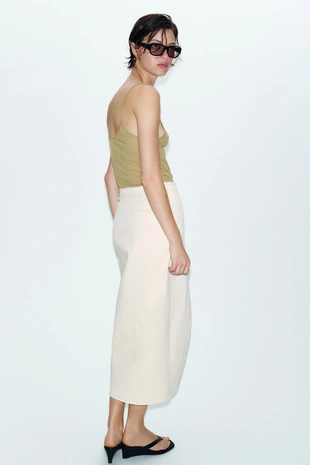 Юбка миди с запахом- Заказать в России