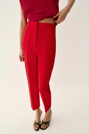 Брюки с высокой посадкой- Заказать в России