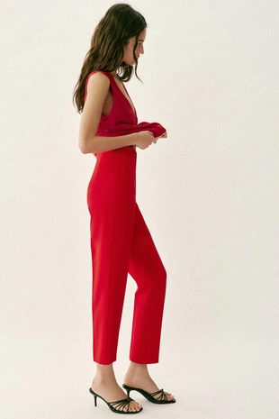 Брюки с высокой посадкой- Заказать в России