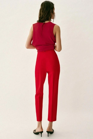 Брюки с высокой посадкой- Заказать в России