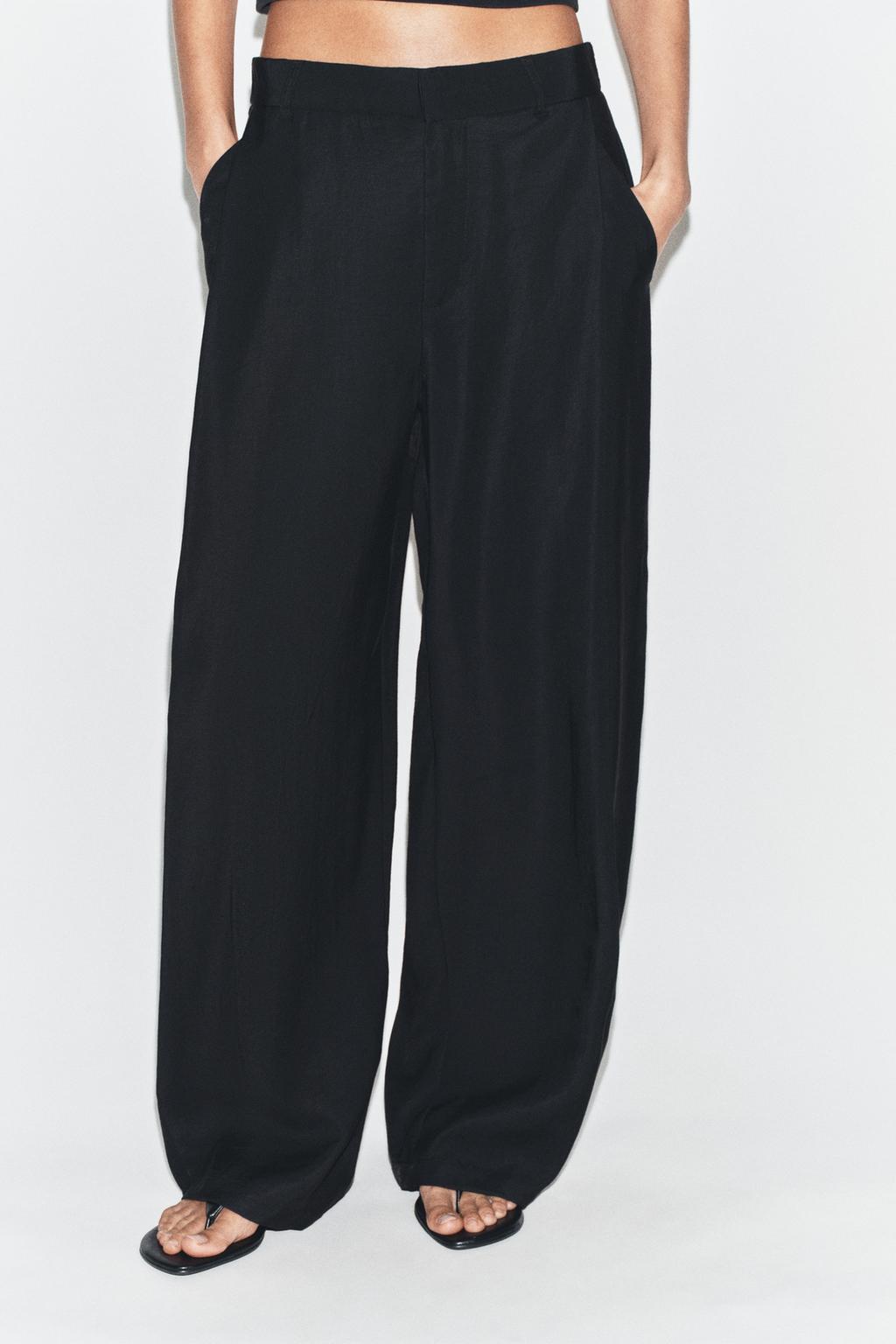 СТРУЯЩИЕСЯ БРЮКИ СО СКЛАДКАМИ