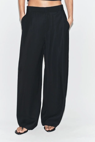 Струящиеся брюки со складками- Заказать в России