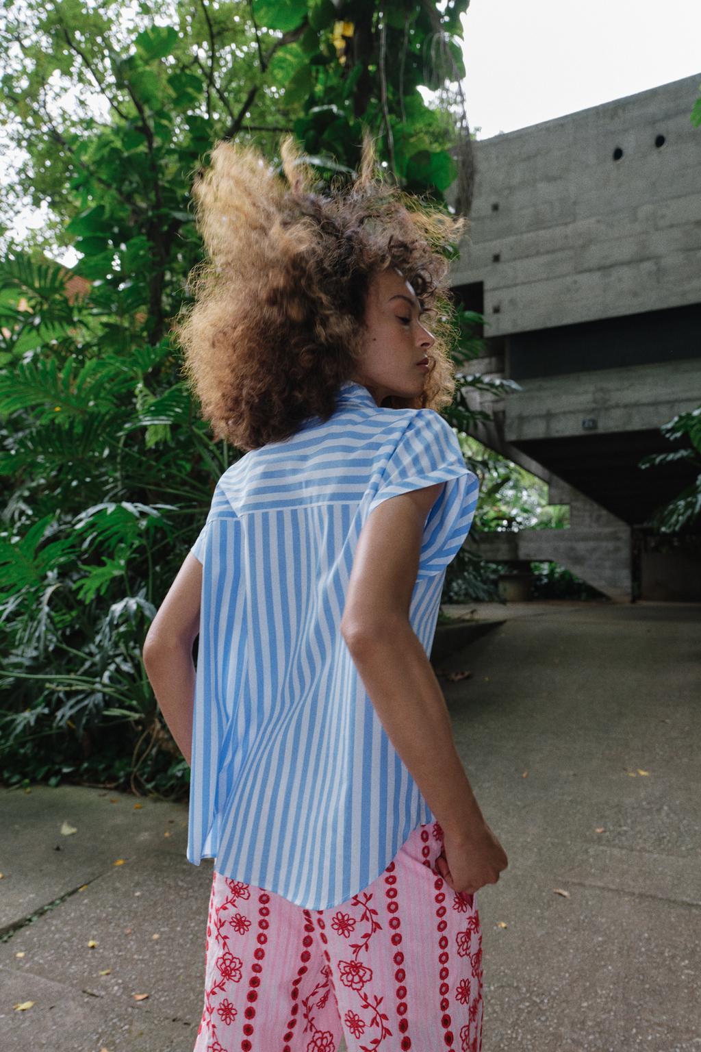 БРЮКИ С АЖУРНОЙ ВЫШИВКОЙ