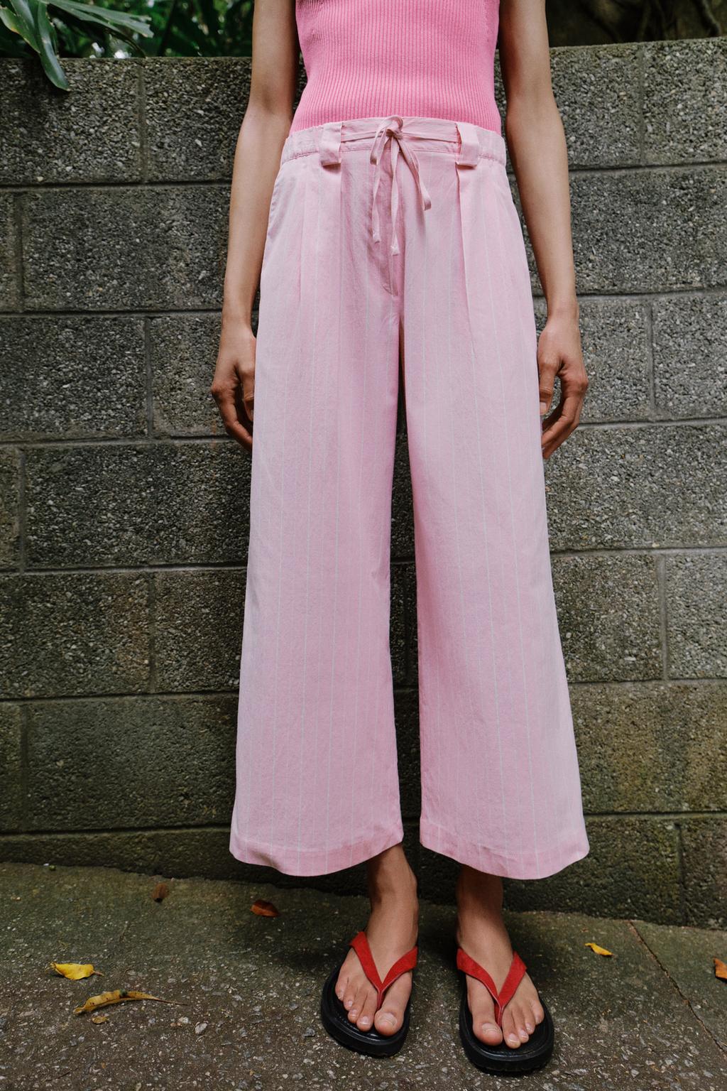 БРЮКИ-КЮЛОТЫ В ПОЛОСКУ