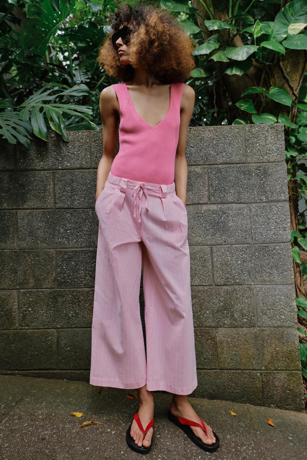 БРЮКИ-КЮЛОТЫ В ПОЛОСКУ