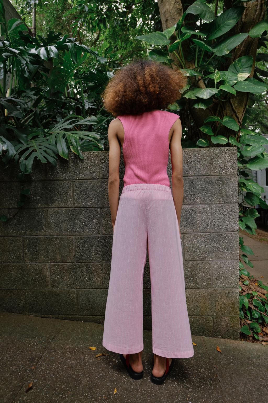 БРЮКИ-КЮЛОТЫ В ПОЛОСКУ