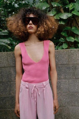 Брюки-кюлоты в полоску- Заказать в России