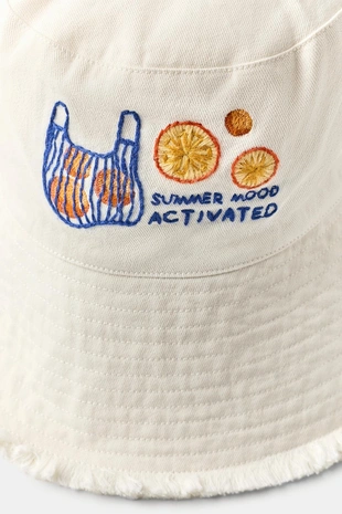 Панама из саржи с вышивкой- Заказать в России