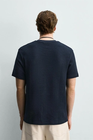 Футболка Regular Fit из рельефной ткани