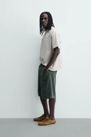 Футболка с контрастным принтом- Заказать в России