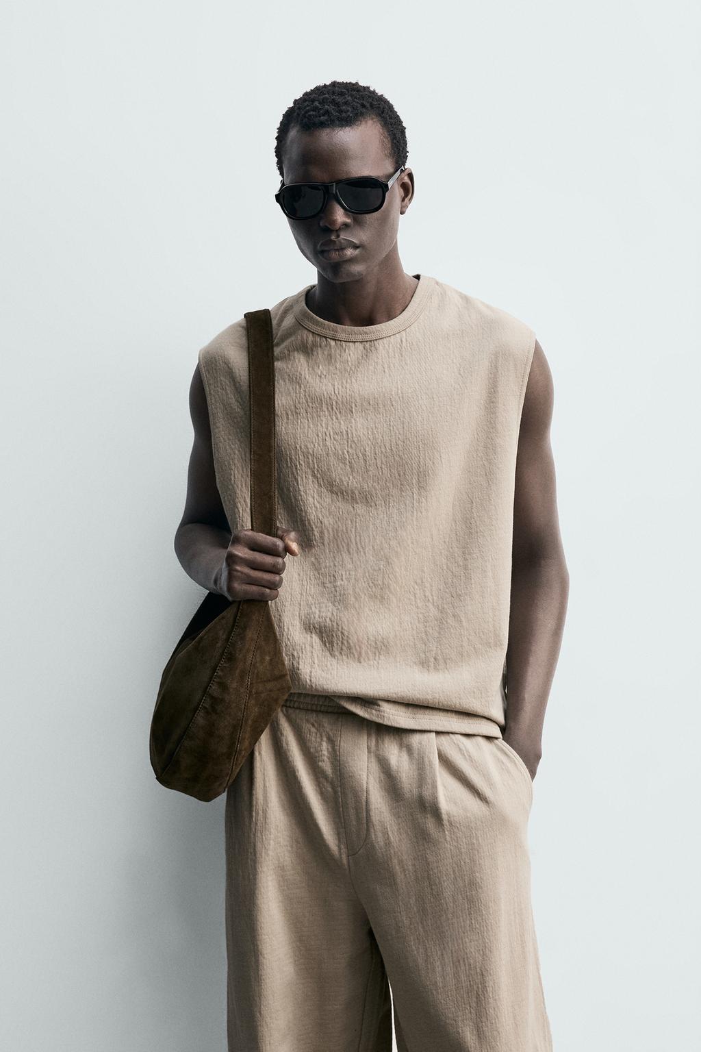 ТОЛСТОВКА-МАЙКА СВОБОДНОГО КРОЯ ИЗ ТЕКСТУРНОЙ ТКАНИ