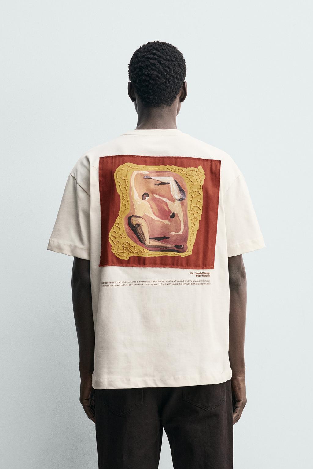 ФУТБОЛКА С КОНТРАСТНОЙ НАШИВКОЙ