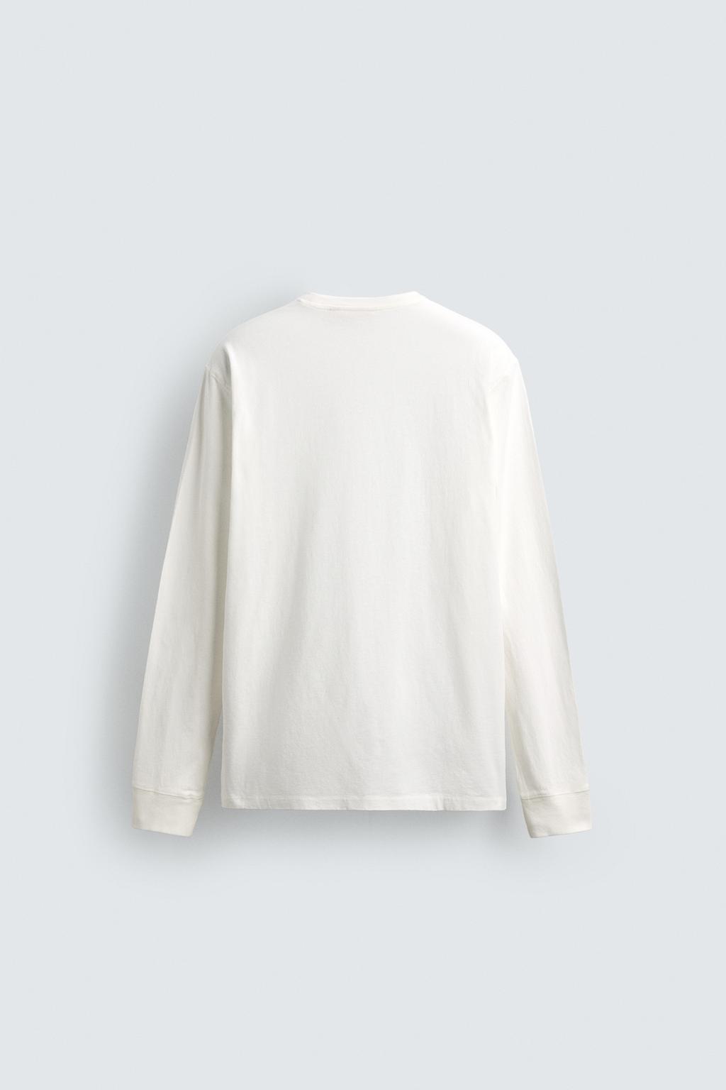 ФУТБОЛКА ИЗ ЛЕГКОГО ХЛОПКА С ДЛИННЫМИ РУКАВАМИ