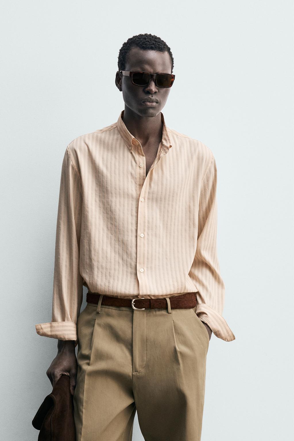 РУБАШКА СВОБОДНОГО КРОЯ В ПОЛОСКУ