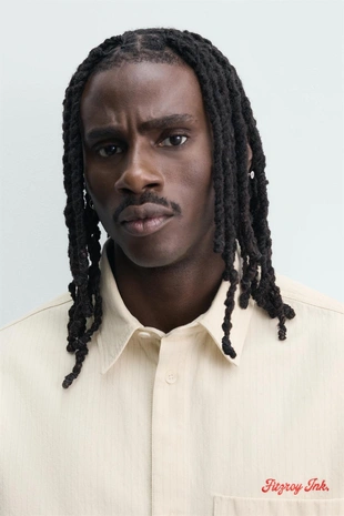 Рубашка в клетку с вышитой надписью- Заказать в России