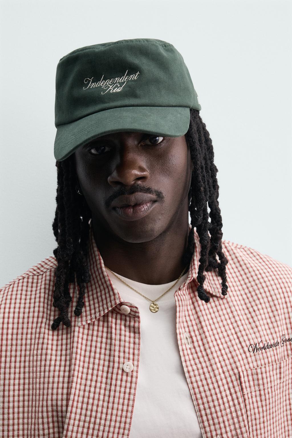 РУБАШКА BOXY FIT В КЛЕТКУ С ВЫШИВКОЙ