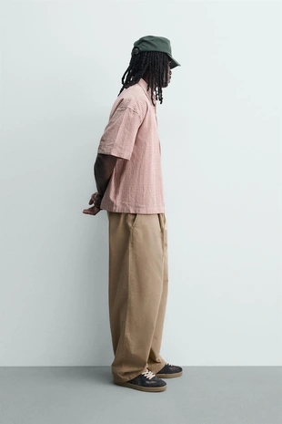 Рубашка Boxy Fit в клетку с вышивкой- Заказать в России