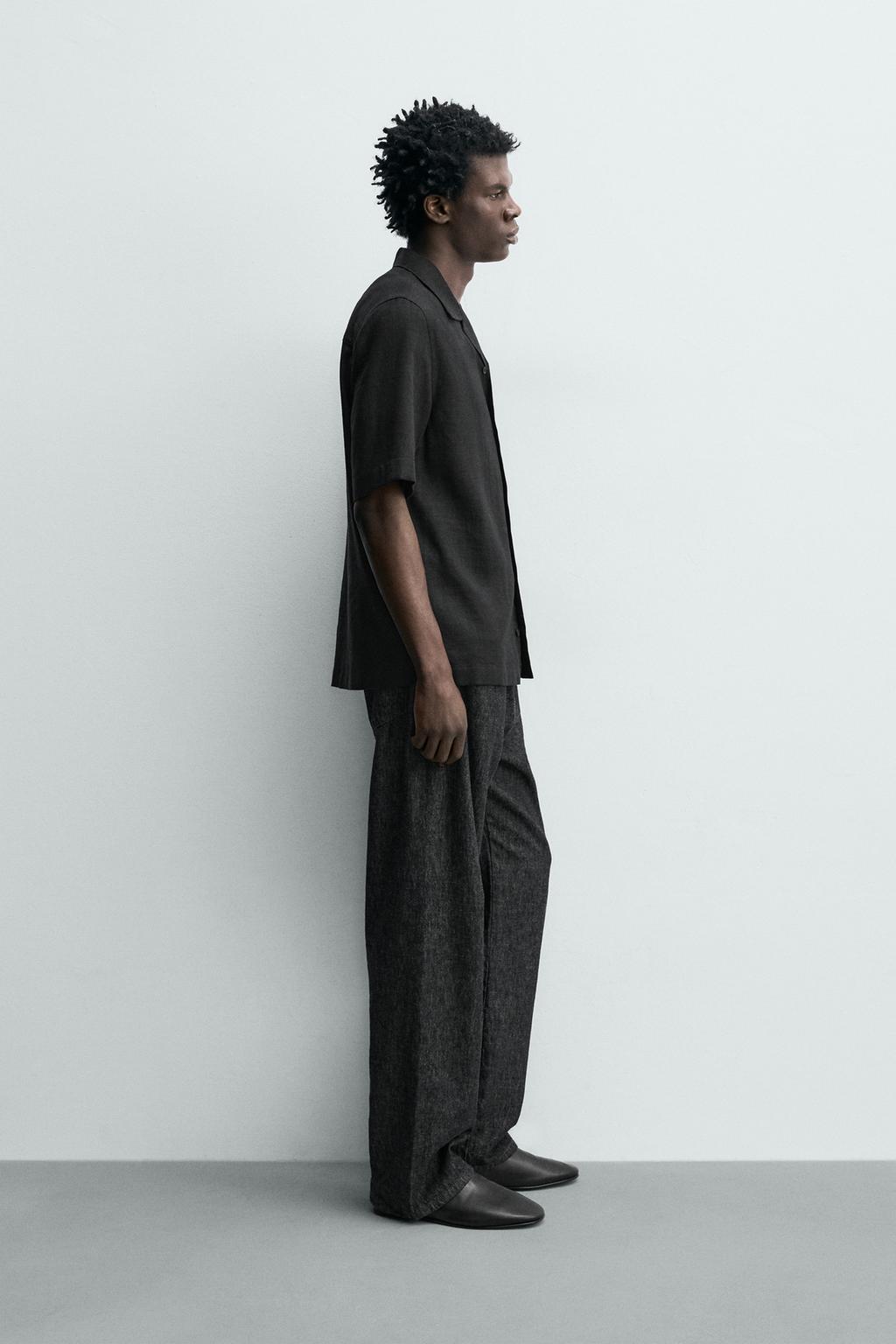 РУБАШКА СТРУЯЩЕГОСЯ ПОКРОЯ ИЗ РЕЛЬЕФНОЙ ТКАНИ