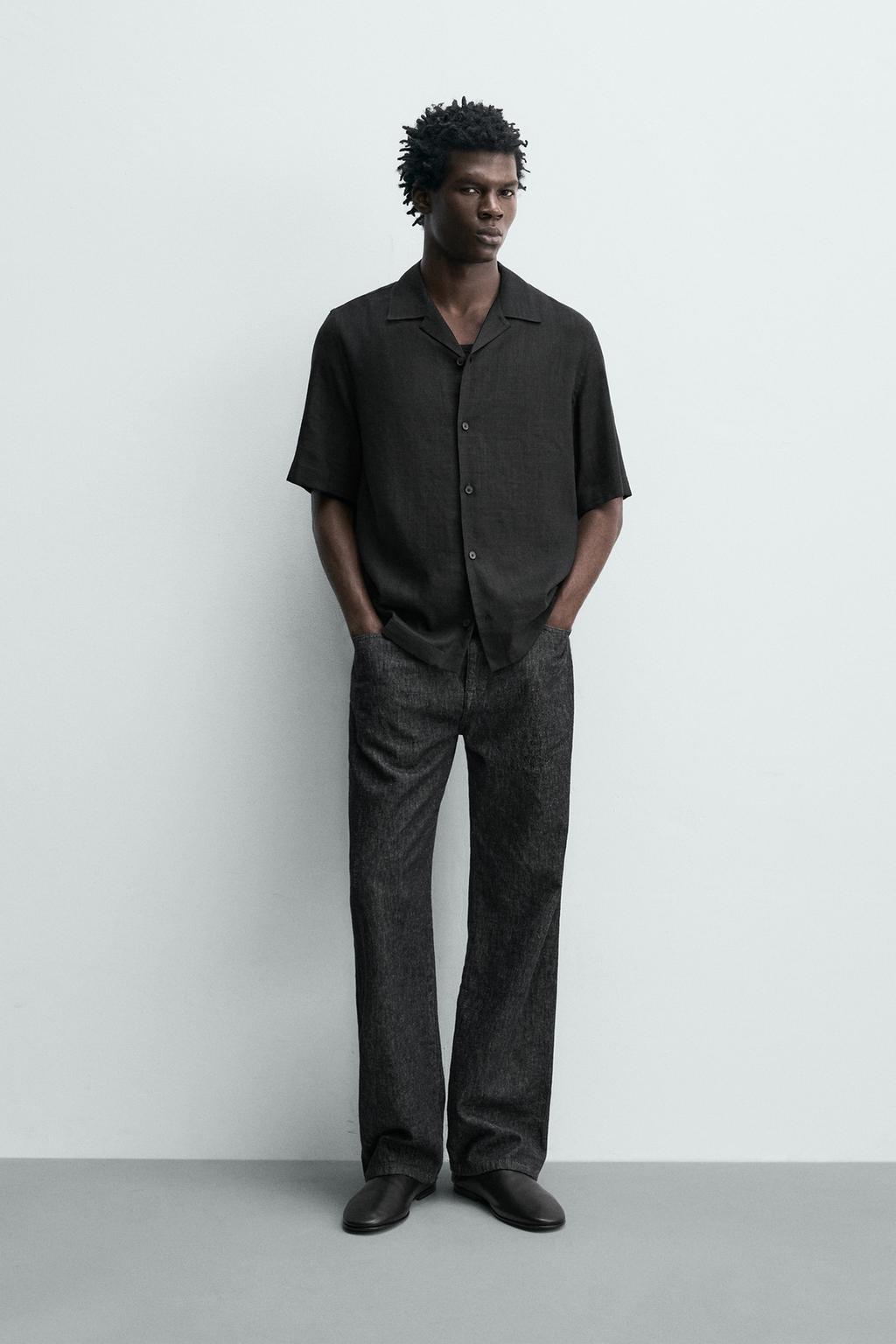 РУБАШКА СТРУЯЩЕГОСЯ ПОКРОЯ ИЗ РЕЛЬЕФНОЙ ТКАНИ