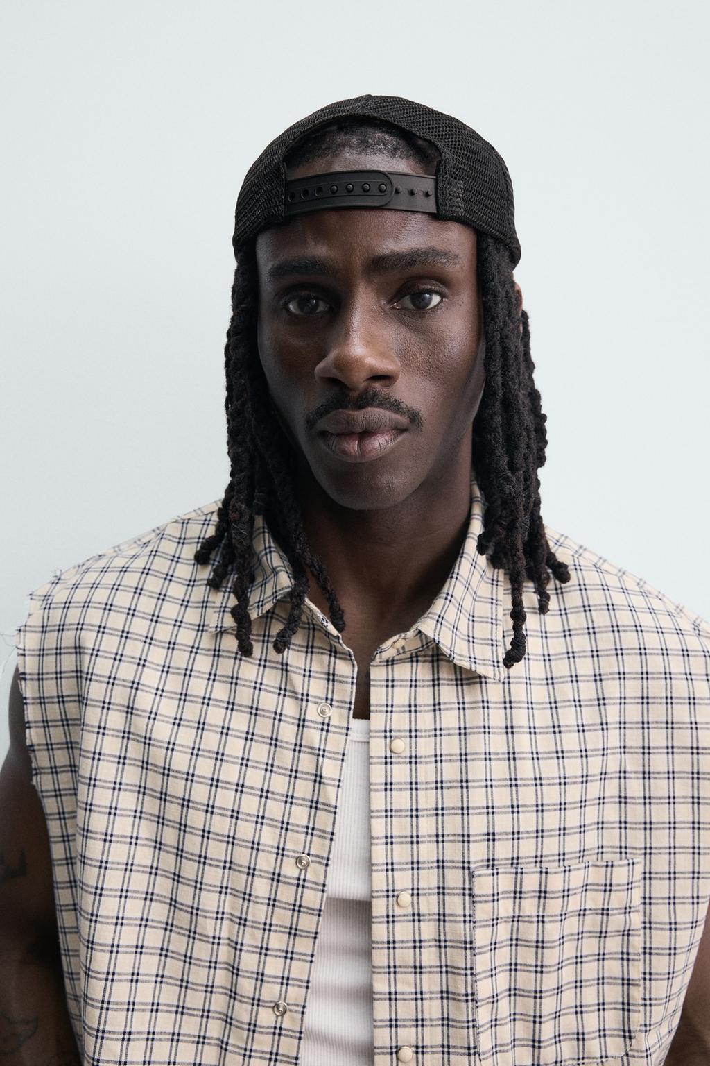 РУБАШКА-ТОП BOXY FIT В КЛЕТКУ