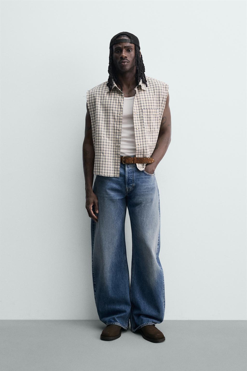 РУБАШКА-ТОП BOXY FIT В КЛЕТКУ