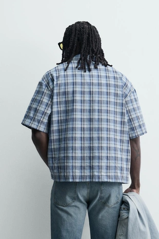 Рубашка  в клетку- Заказать в России