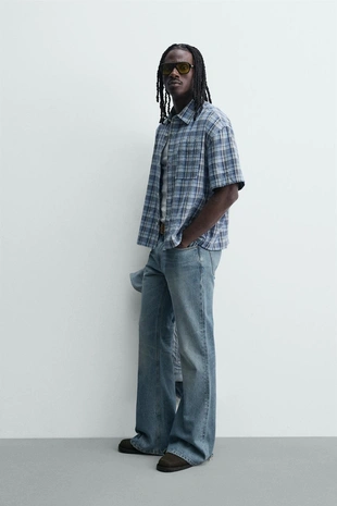 Рубашка  в клетку- Заказать в России