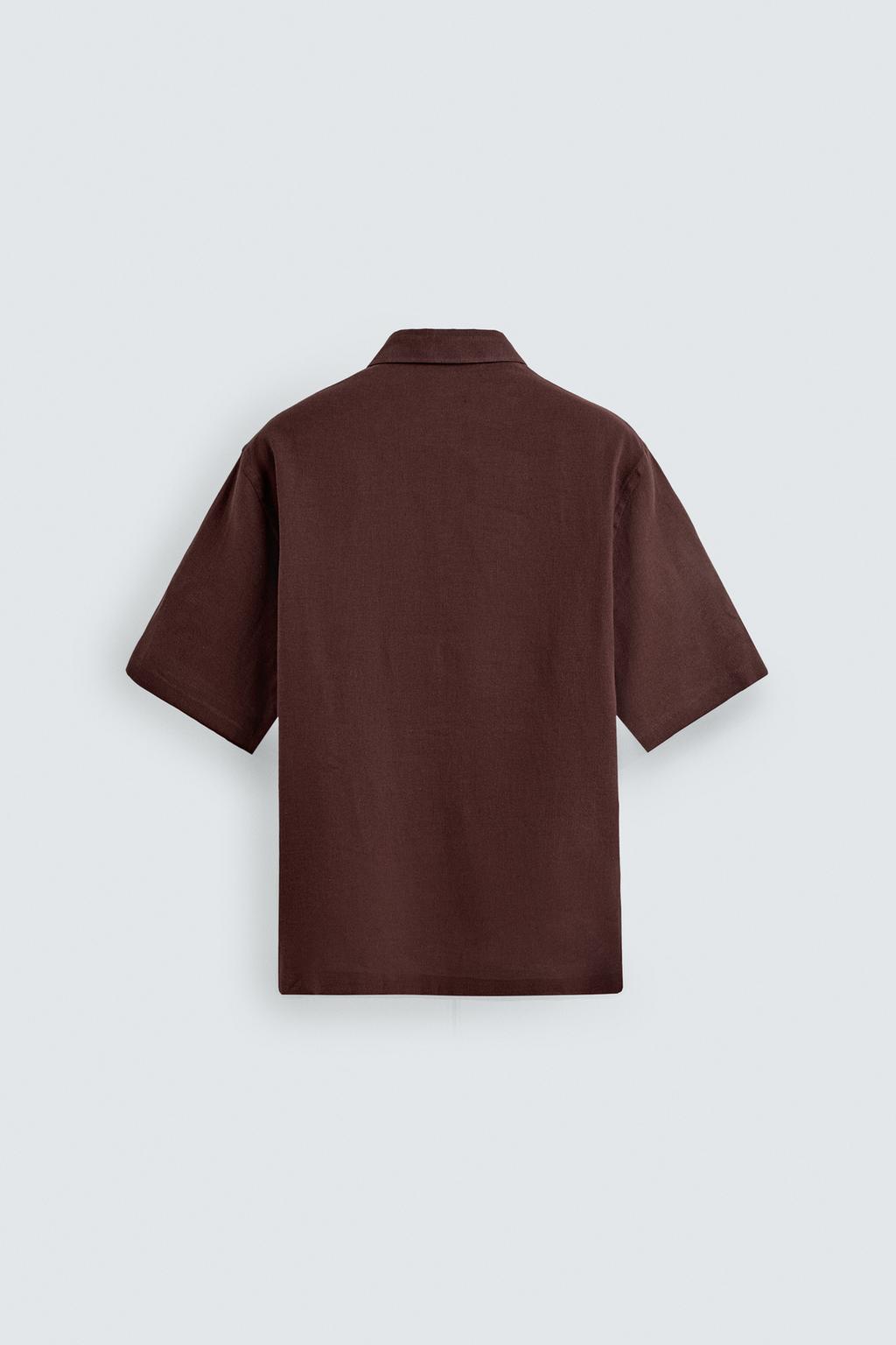 РУБАШКА RELAXED FIT ИЗ СМЕСИ ЛЬНА