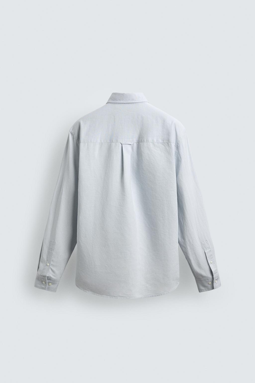 РУБАШКА REGULAR FIT ИЗ КОНОПЛИ И ХЛОПКА