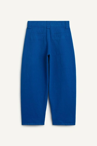 Брюки из смесовой хлопковой ткани средней посадки- Заказать в России